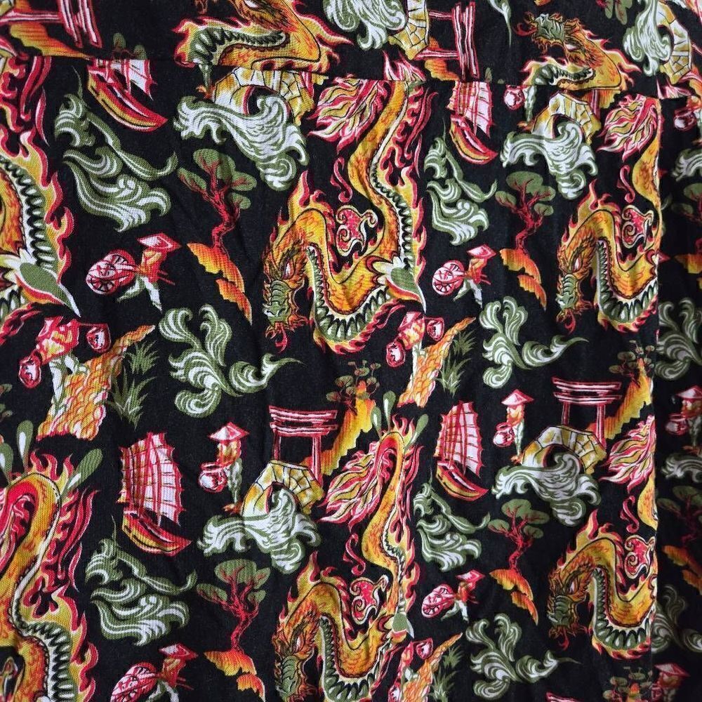 Pineapple Connection Dragons Buttons Down Mens SZ… - image 5